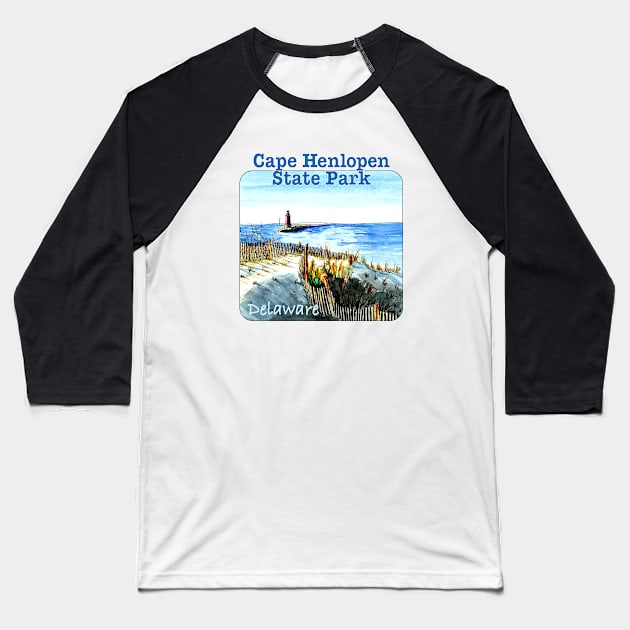 Cape Henlopen State Park, Delaware Baseball T-Shirt by MMcBuck